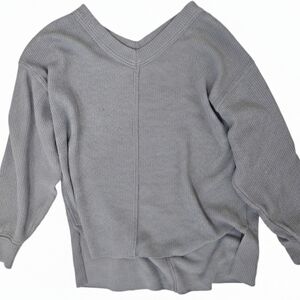 Aerie Light Blue Ribbed Sweater